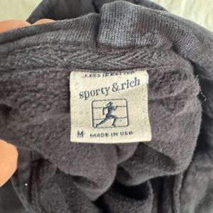 Sporty & Rich Black Sweatshirt Size M